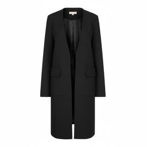 H&M Black Open Front Long Coat Women’s Size 4
